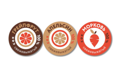 Этикетки для фрешей МОЁ КАФЕ